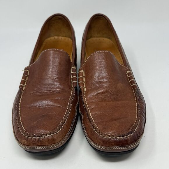 Cole Haan Country Loafers Shoes Womens 10.5 AA Narrow Brown Leather Business - Picture 5 of 16